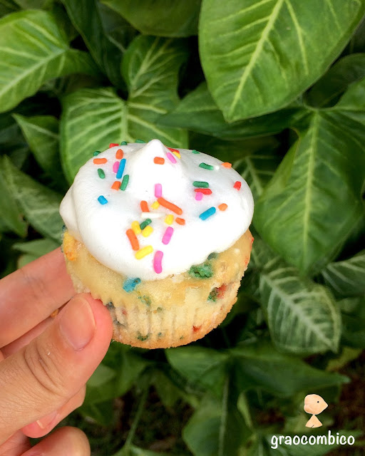vegan funfetti cupcake