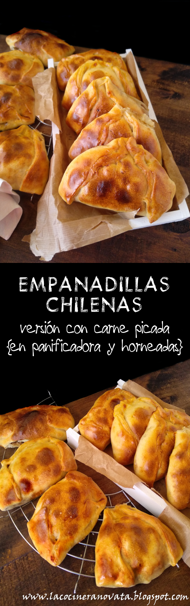 
empanadillas Chilenas, Versión Con Carne Picada {en Panificadora Y Horneadas}
