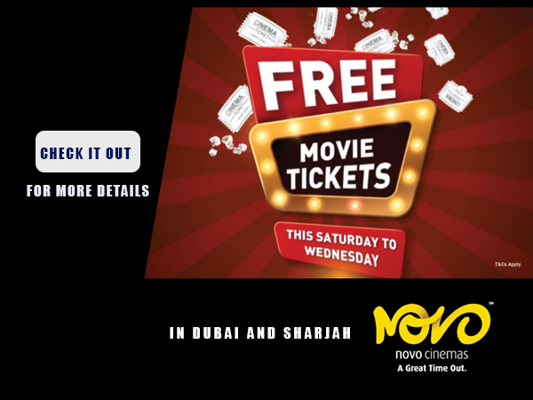 Free Movie Tickets -From Novo Cinemas Dubai and Sharjah - We Dubai