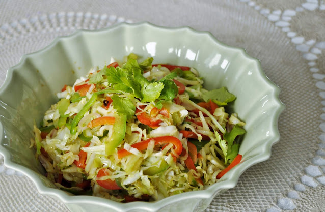 Szechuan style,  Cabbage, side dish, recipe