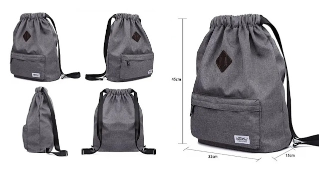 Kaukko Drawstring Sports Backpack Gym review Kaukko Drawstring Sports Backpack Gym review