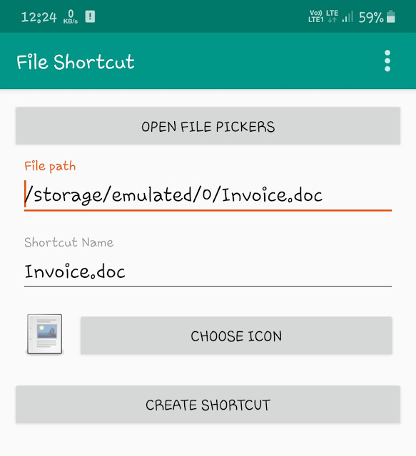 File Shortcut app