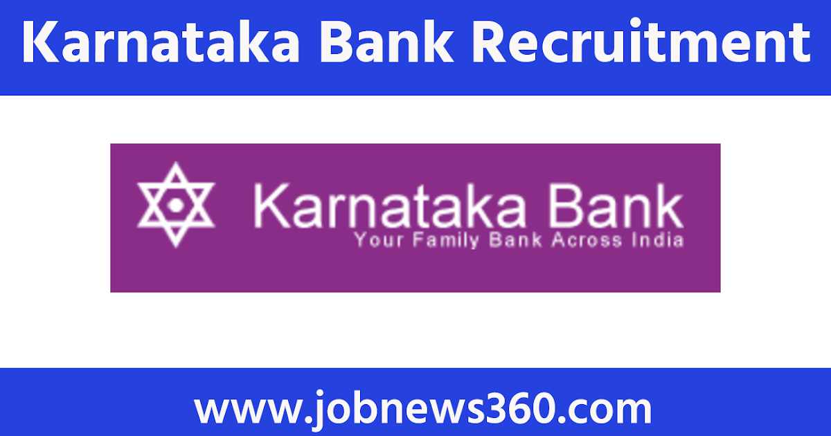 Karnataka Bank Recruitment 2020 for System Architect, Tech Lead & Head
