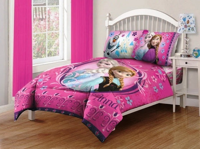 Kamar Tidur Anak Perempuan Bertema Frozen