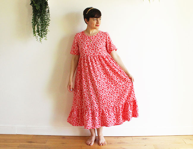 Tilly's Indigo midi dress - sewing pattern by Tilly and the Buttons