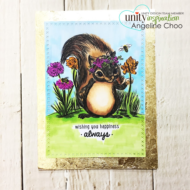 ScrappyScrappy: [NEW VIDEO] February Unity Stamp Blog Hop #scrappyscrappy #unitystampco #card #cardmaking #papercraft #craft #crafting #stamp #stamping #quicktipvideo #youtube #foiling #foilborder #tonicstudios #nuvogildingflakes #cuteanimal #copicmarkers #squirrel #happybirthday #birthdaycard