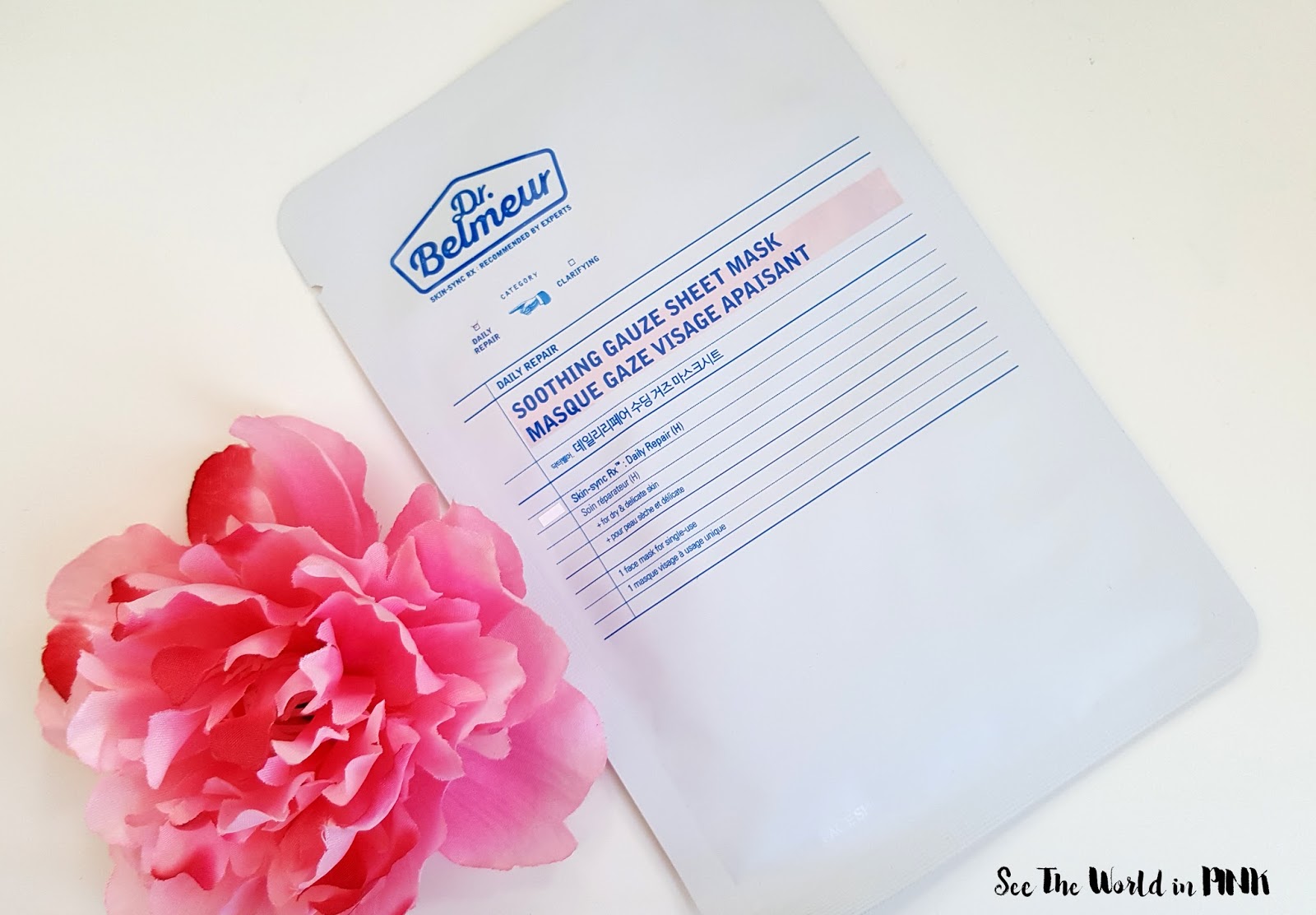 Mask Wednesday - The Face Shop Dr. Belmeur Daily Repair Soothing Gauze Sheet Mask Review