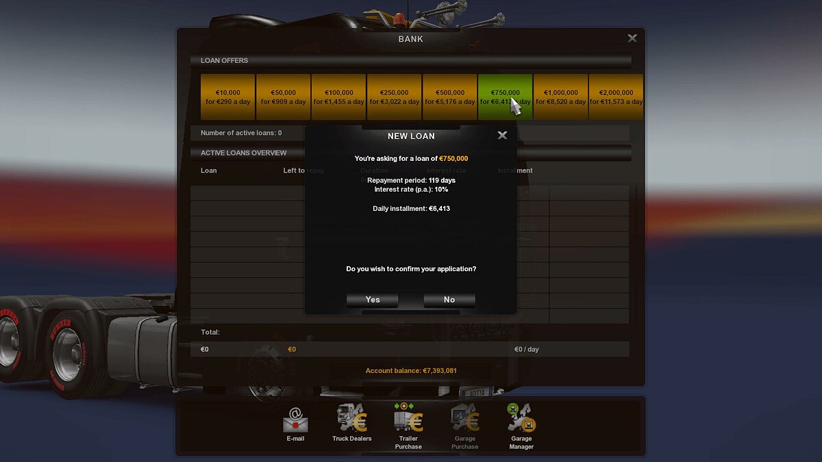 Money in Euro Truck Simulator 2 how to make a lot with cheats, mods