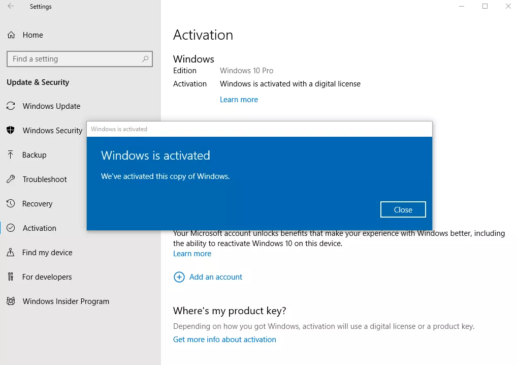 Cara Aktivasi Windows 10 (Pro & Home) Secara Permanen