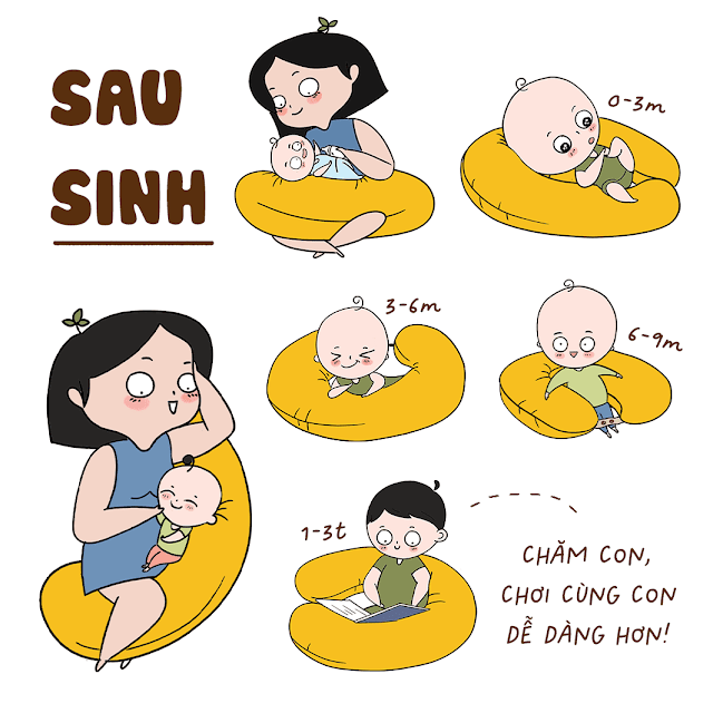 [A159] 5 gợi ý mua gối bầu Đậu Khuyết cực hữu ích cho Mẹ Bầu