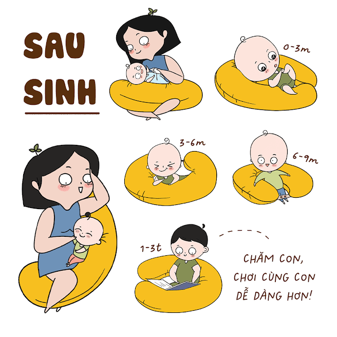 [A159] Gối bầu cao cấp - Mua gối dành cho bà bầu ở đâu