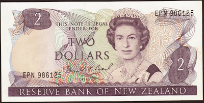 Nuova Zelanda 2 dollars 1989 P# 170c