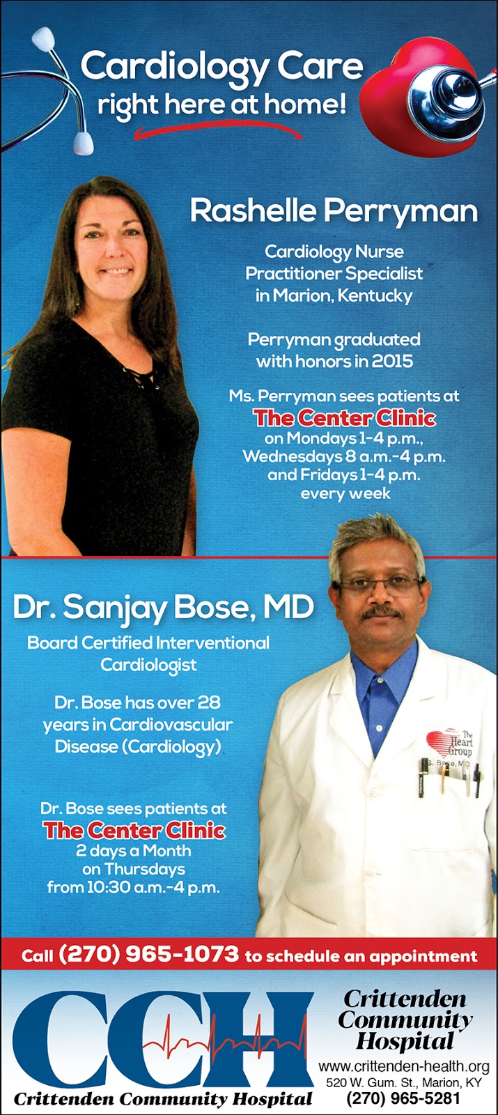 The Press Online Cardiology care available at Crittenden Hospital