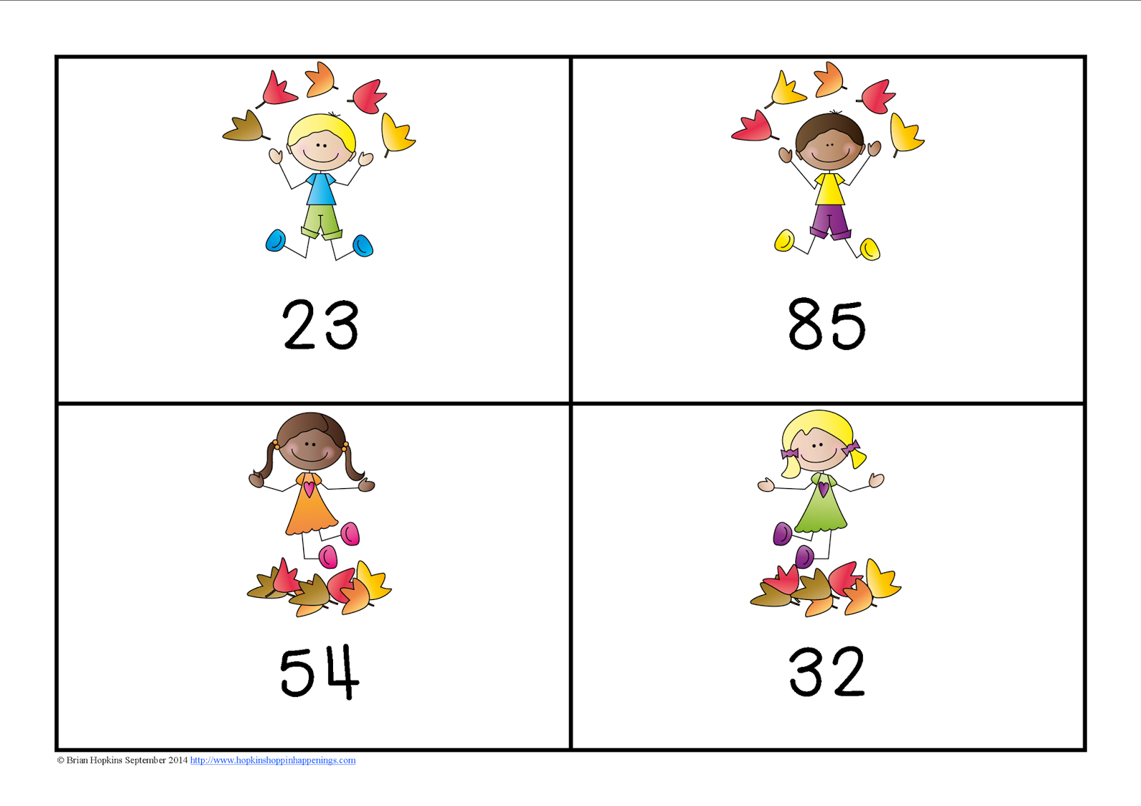 Fall Place Value to 120 Cooperative Learning