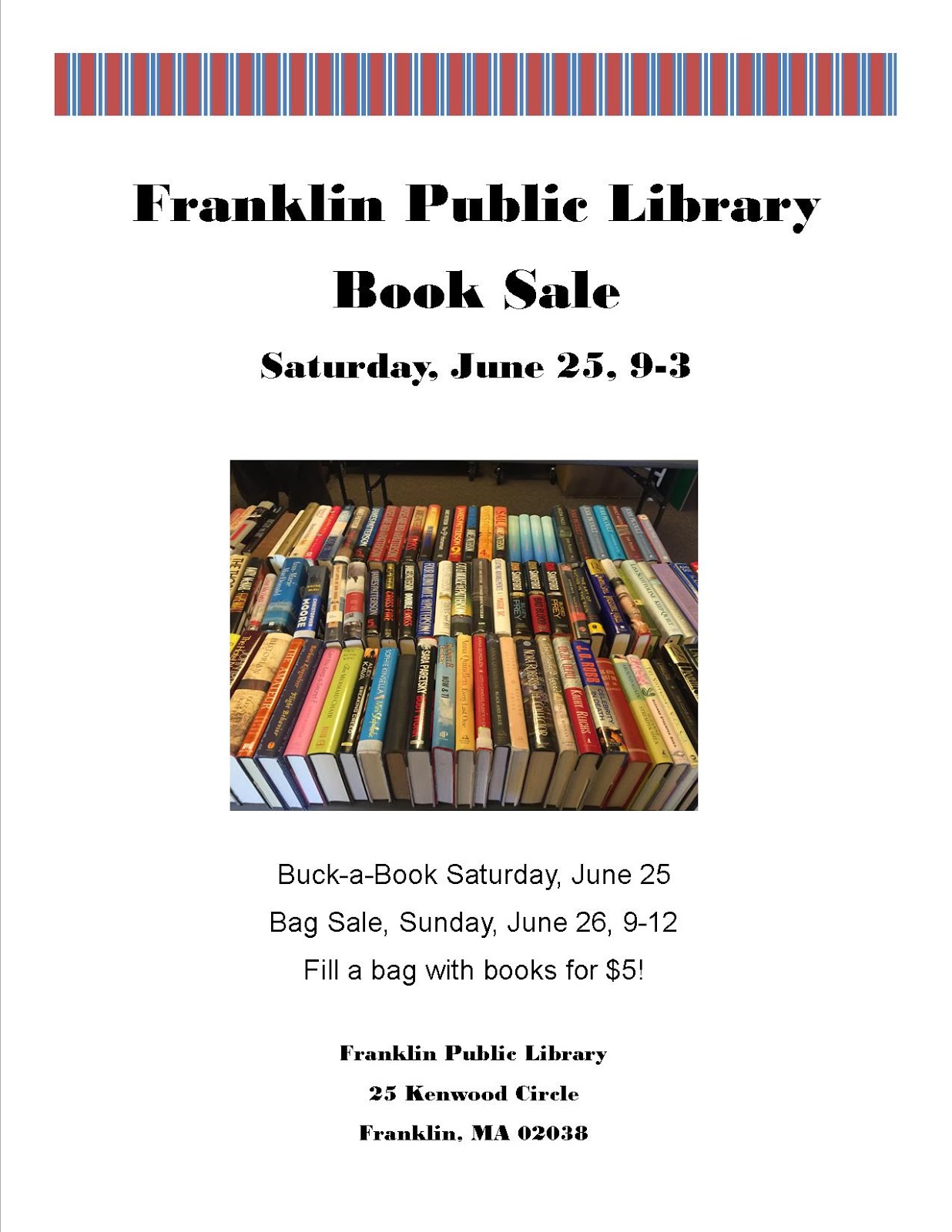 Franklin Matters Library Book Sale Saturday and Sunday