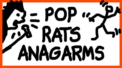 POP RATS ANAGARMS