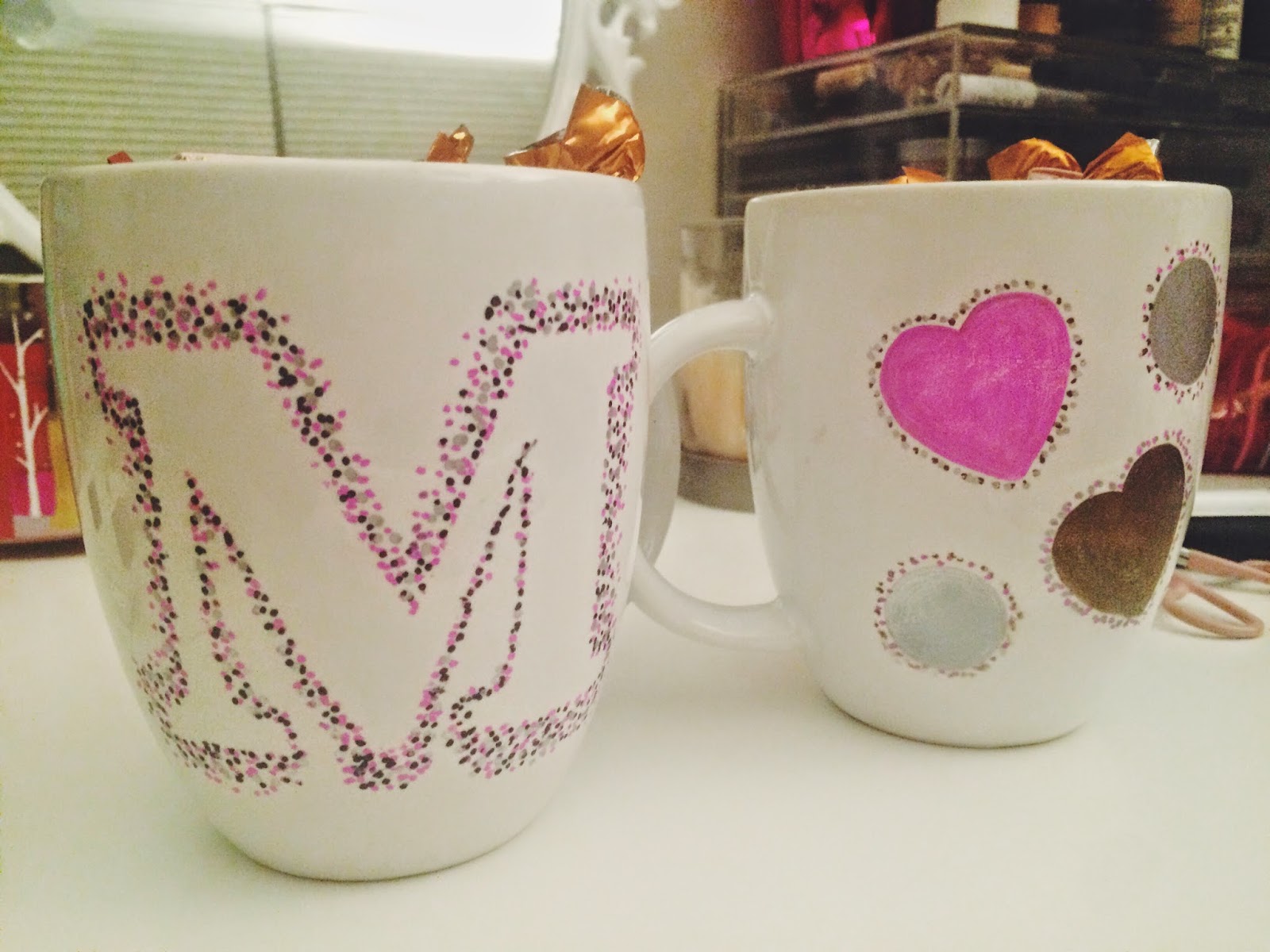 DIY Monogram Mug Stuffers for Christmas floral and spice