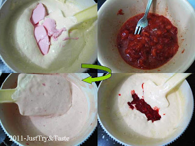 Resep Cake Kukus Yogurt Strawberry JTT