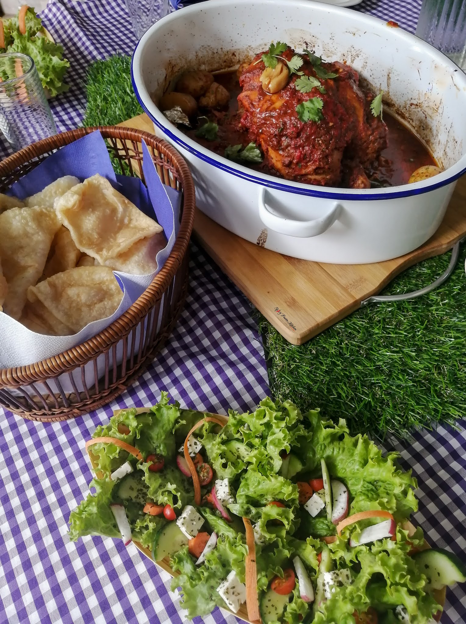 Roasted Chicken With Potato Stuffing Spicy Fusion Kitchen