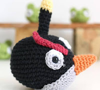 PATRON GRATIS ANGRY BIRDS NEGRO AMIGURUMI 1123