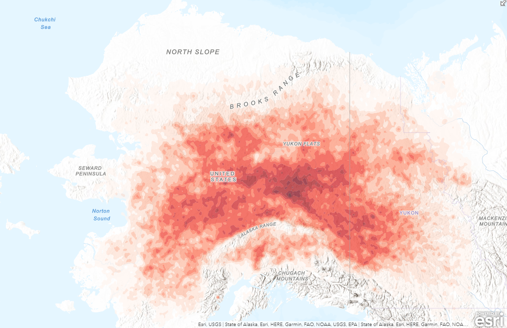 alaska lightning map