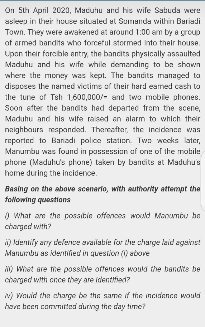 House breaking vs. Burglary in Tanzania. By Johnson Yesaya