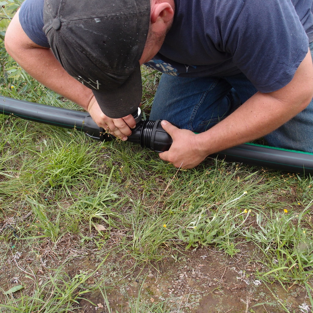eight acres: how to use ag pipe compression fittings