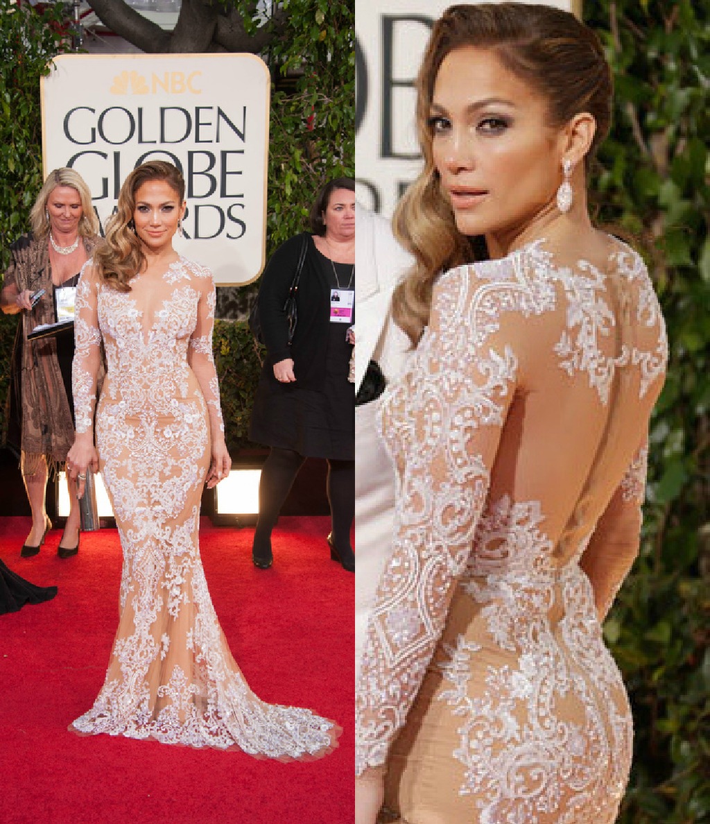 wedding dresses with lace back  dressed women is another lace number worn by jennifer lopez the zuhair