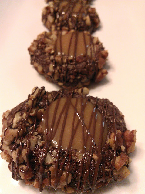  Chocolate Caramel Thumbprint Cookies Recipe 