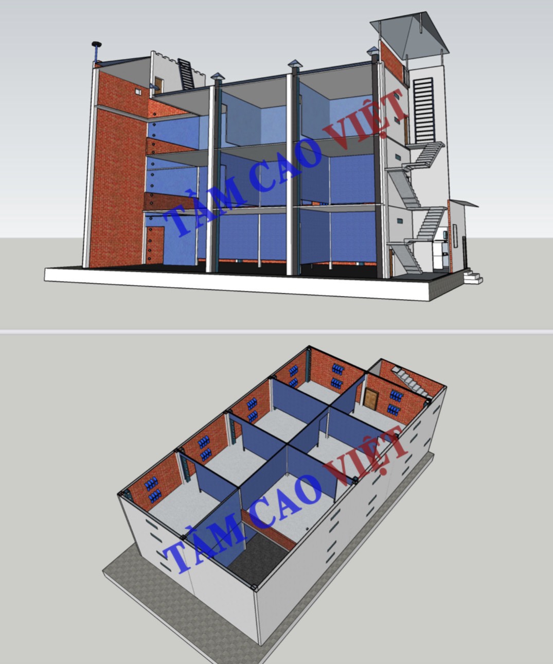 Bản vẽ thiết kế mô hình nhà nuôi yến 10x20x3 dành cho tỉnh An ...