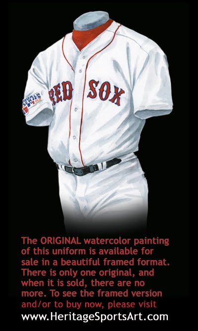 Framed Evolution History Boston Red Sox Uniforms Print — The
