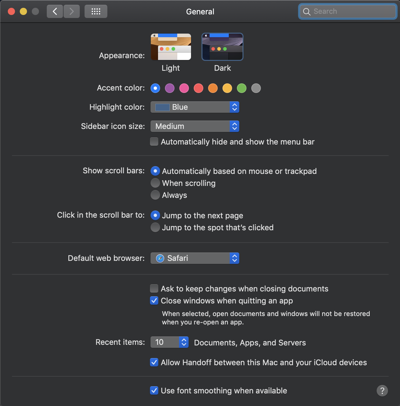 Macos