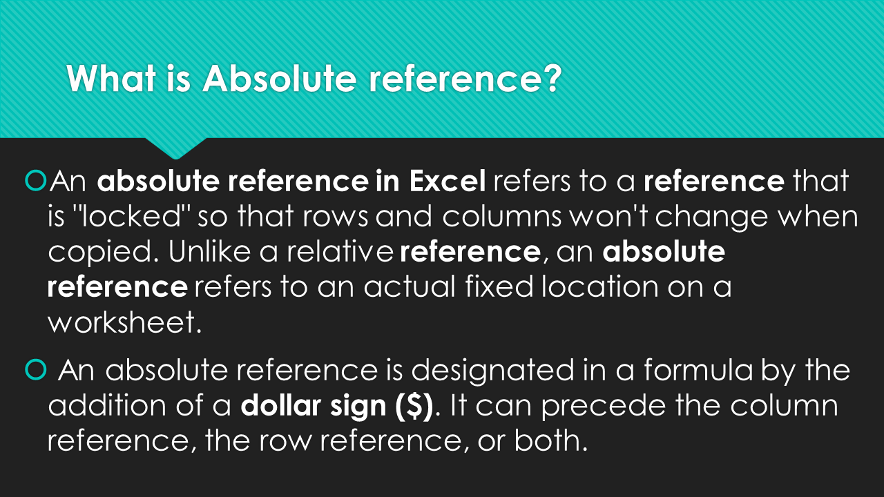 Distance Learning Grade 11 Absolute Reference
