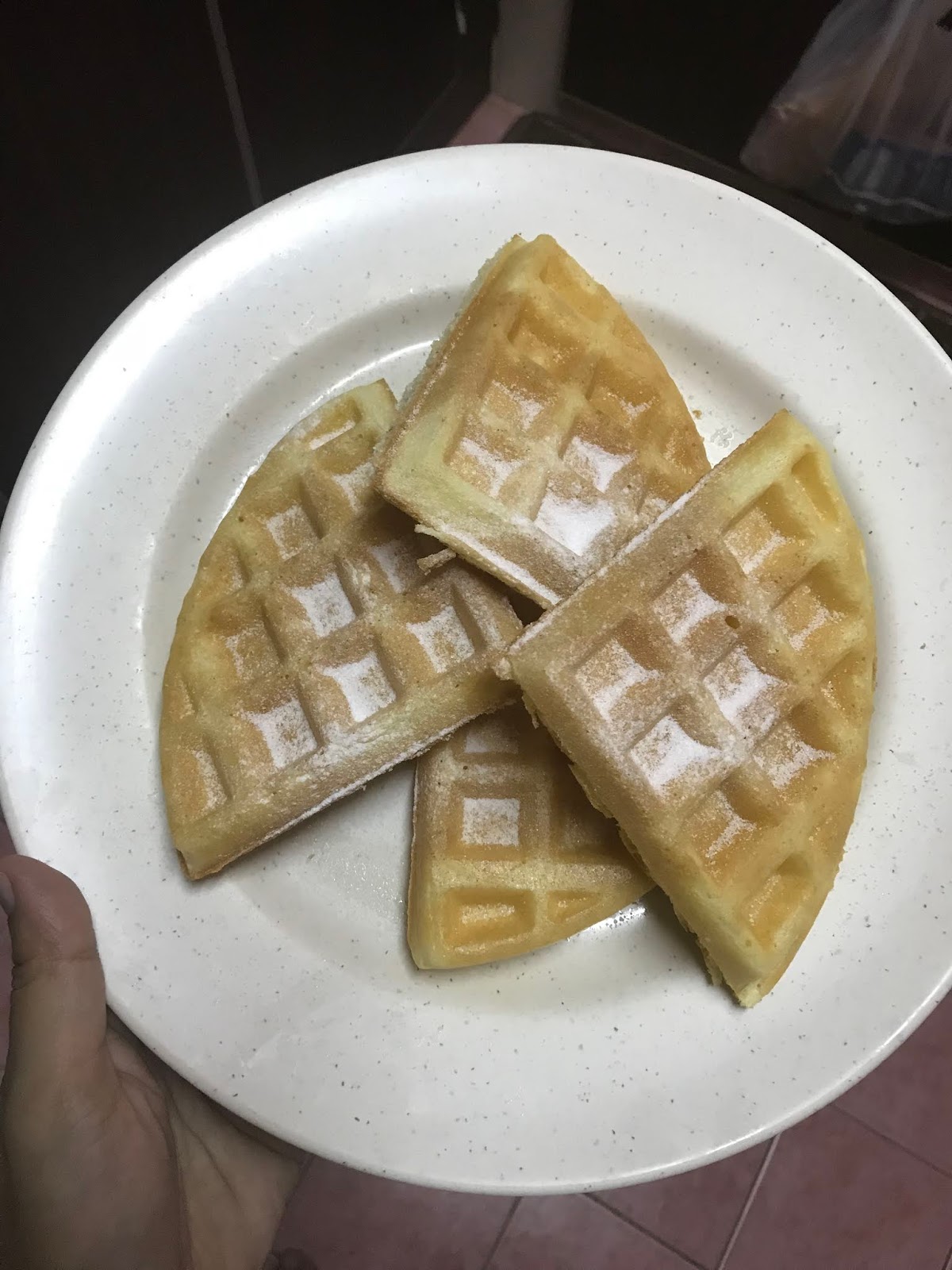 Resepi Waffle Rangup & Gebu Macam Dekat Kedai