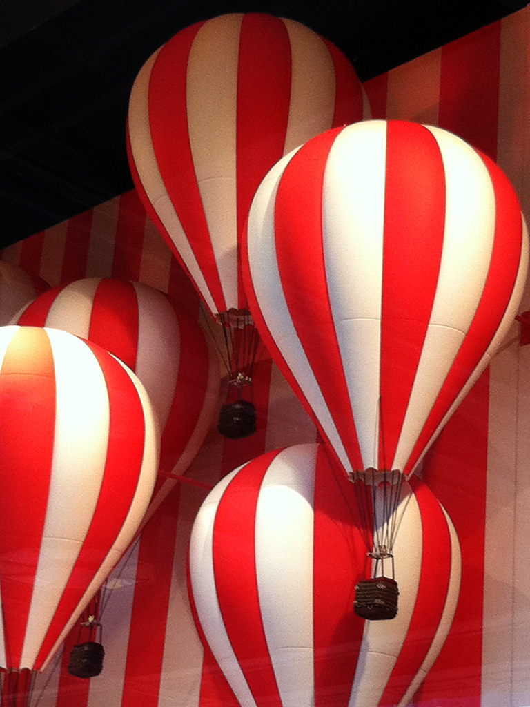 Louis Vuitton Hot Air Balloons windows, New York
