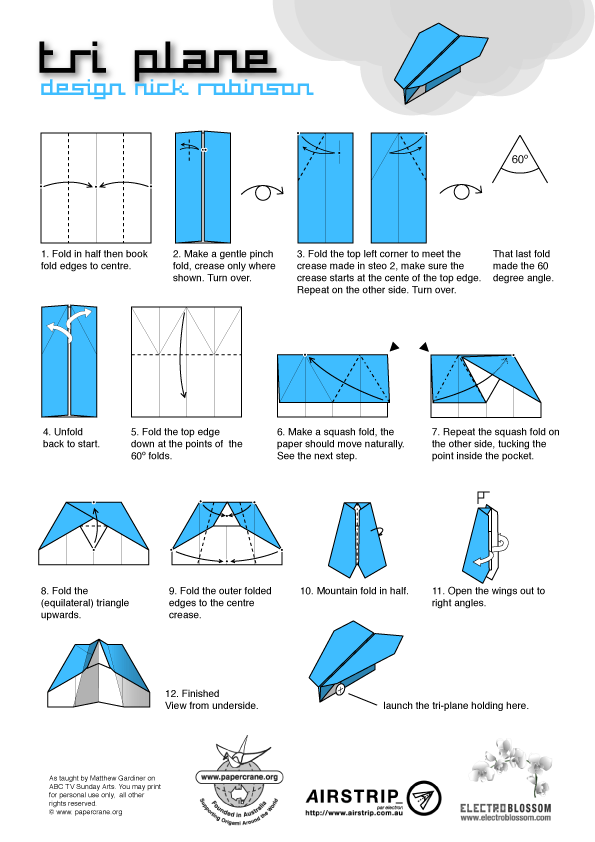 Triplane Origami Tutorial | Origami Tutorial