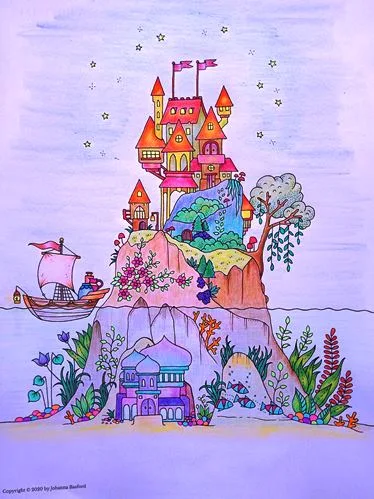Happy Place - Johanna Basford Johanna Basford - Free coloring