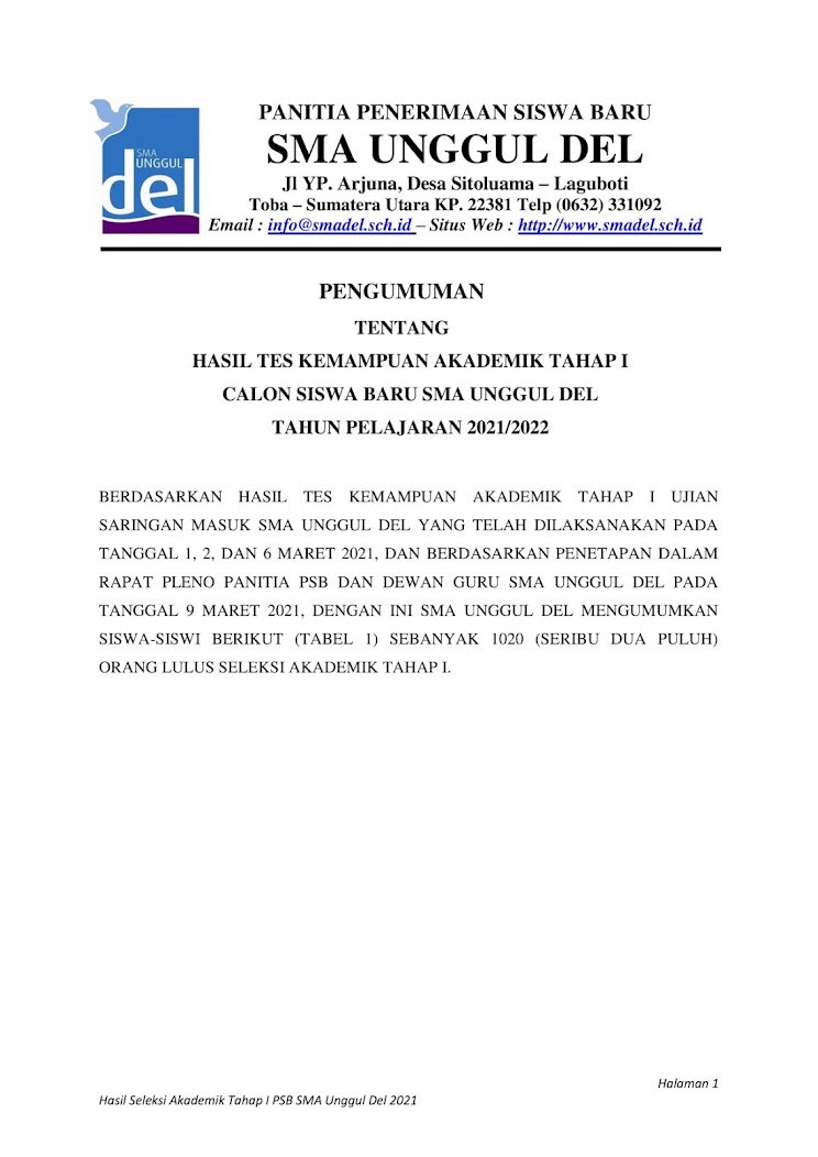 Soal Tes Masuk Sma 2021 Dan Pembahasannya / Kunci Jawaban