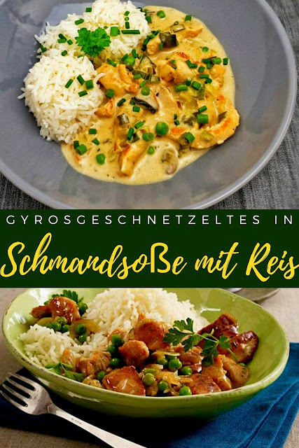 Gyrosgeschnetzeltes in Schmandsoße mit Reis | New Recipe 3