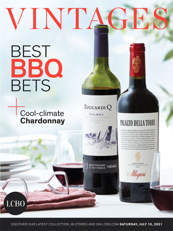 July 10, 2021 LCBO VINTAGES Release Wine Picks BBQ + CoolClimate