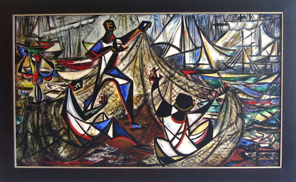 Clara Ledesma: Ozama, 1956, oleo sobre tela. Coleccion Museo de Arte Moderno de Santo Domingo