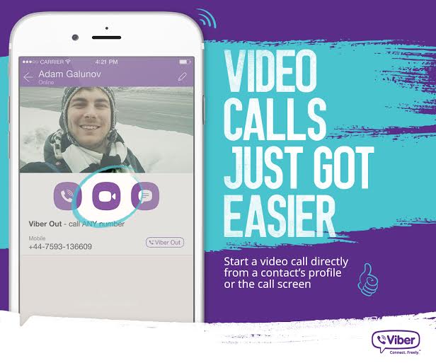 viber video call on android