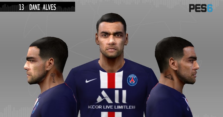 Ultigamerz Pes 6 Dani Alves Psg Face 2019