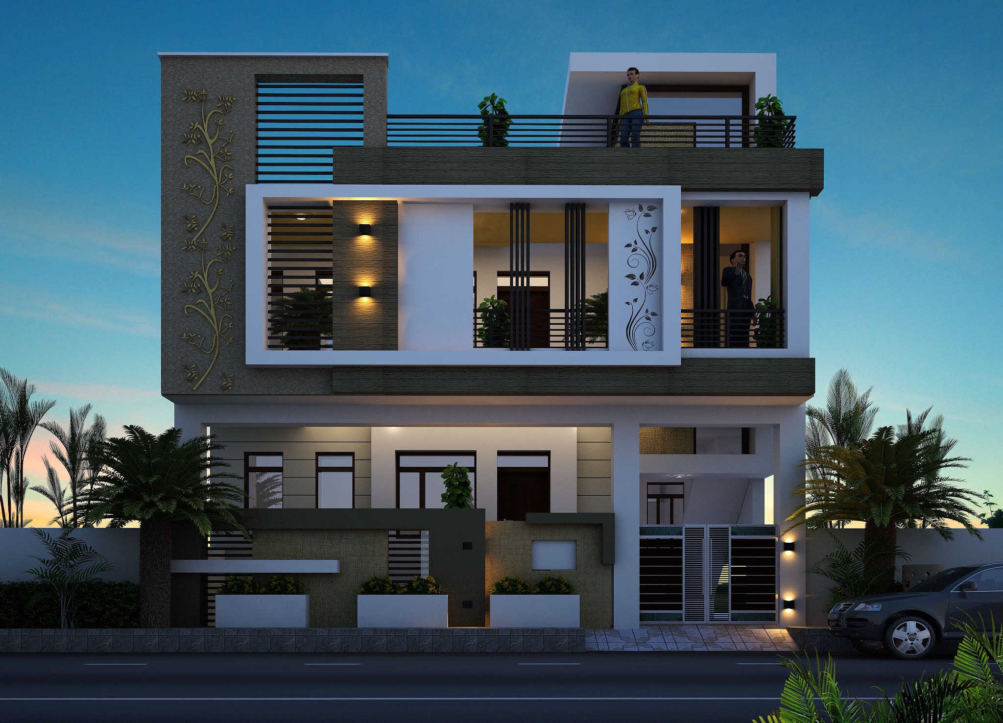 Modern 3d Elevation Design 30x50 Download 3D Elevation