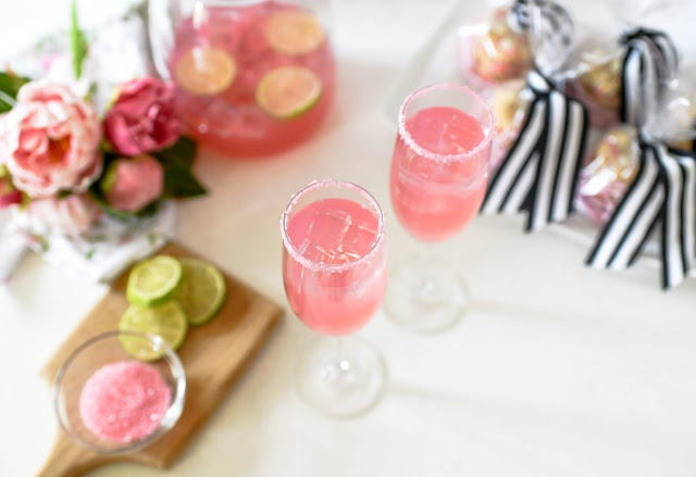 Pink Champagne Margarita #drinks #cocktails