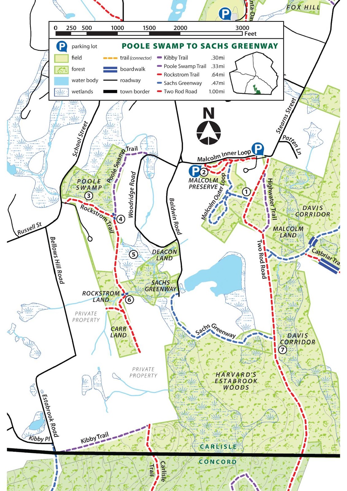 On the Land CR Properties with public access Estabrook Woods part 2