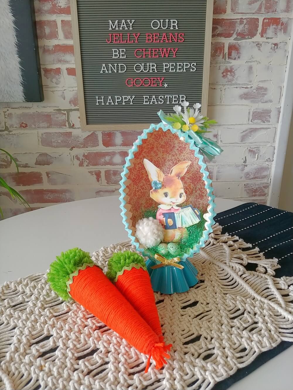 Upcycled Vintage Easter Egg Diorama Little Vintage Cottage