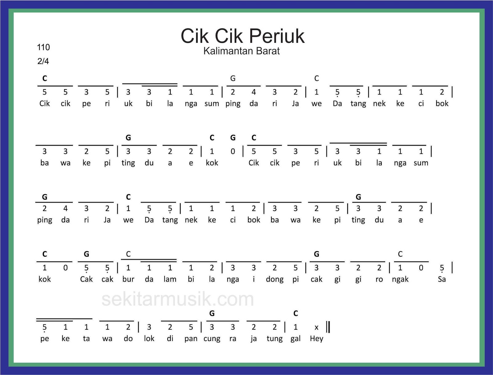 Berikut Lirik Dan Arti Lagu Cik Cik Periuk Kalimantan Barat Lengkap Dengan Liriknya Lagu Sunda Anak Lirik Berikut Lirik Dan Arti Lagu Cik Cik Periuk Kalimantan Barat Lengkap Dengan Liriknya Lagu Sunda Anak Lirik