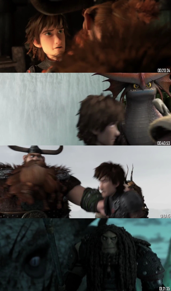 How To Train Your Dragon 2 (2014) BRRip 720p 480p Dual Audio Hindi English Full Movie Download