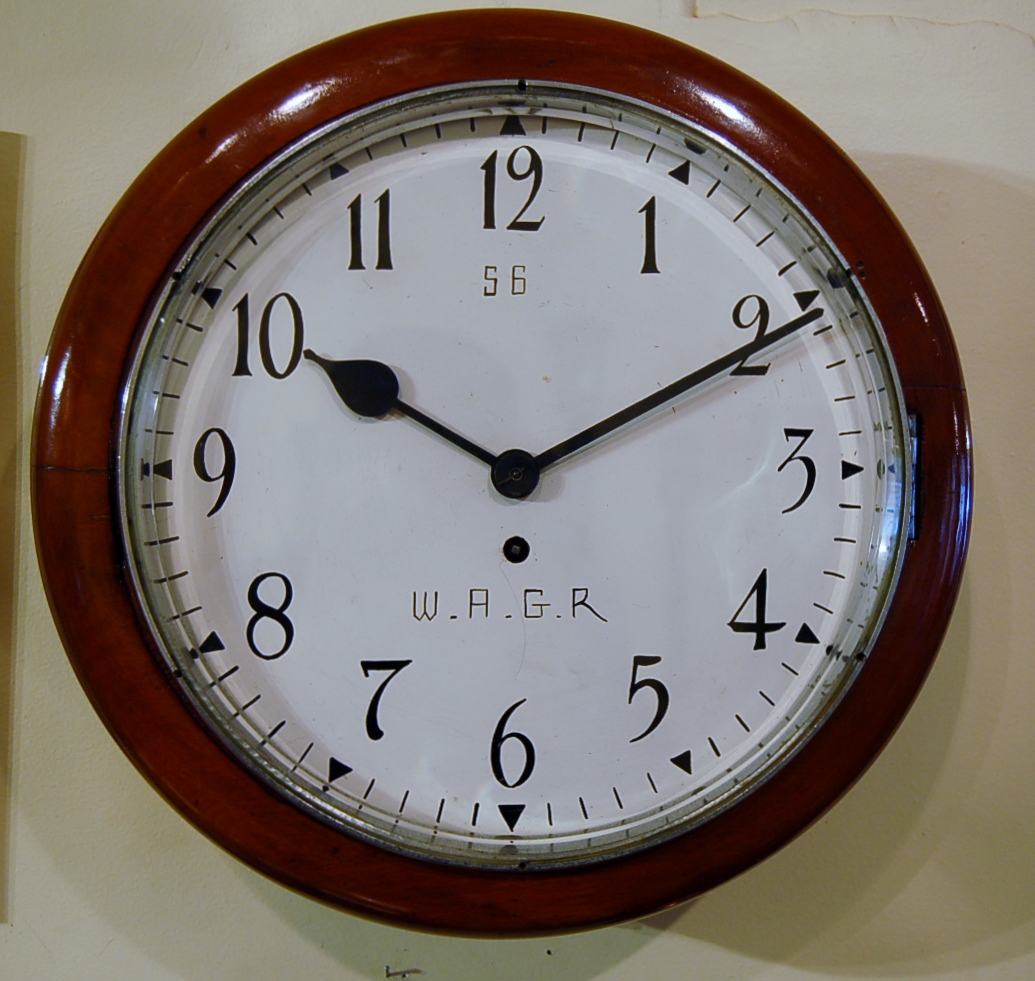 old railway clocks. all are English except the last one
